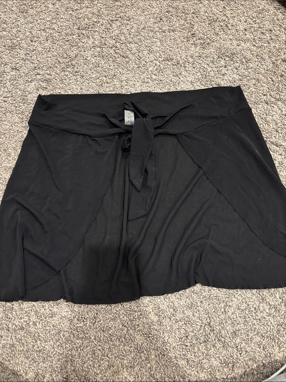Women’s Black Tie-Front Swimsuit Cover